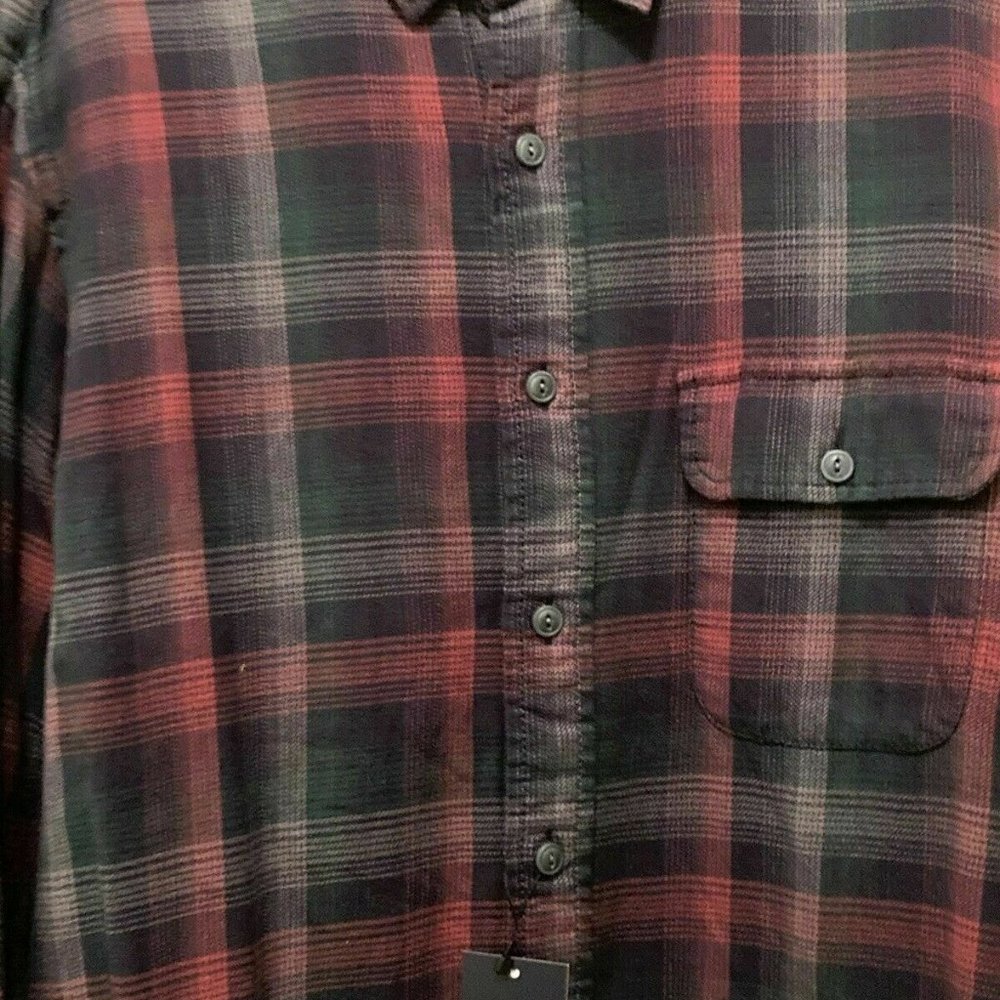 Cotton Flannel Cremieux shirt mens large flannel button up NWT